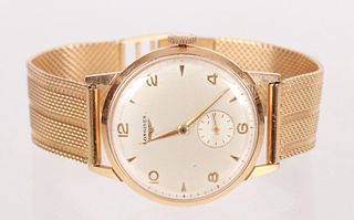 A Mens Gold Longines Wristwatch