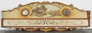 Antique Hand Painted Carousel Panel