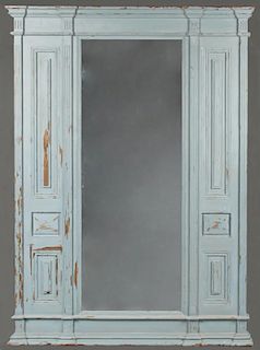 Large Painted Wood Mirror: 93" x 69"