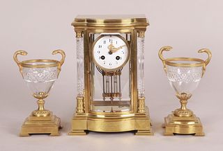 A French Crystal Regulator Clock