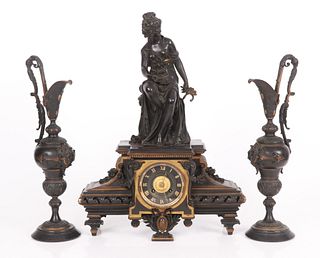 Tiffany for Bailey & Co. Bronze Clock