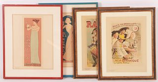 Four Maitres de l'Affiche Prints c. 1900