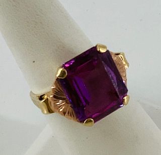 Gold and Alexandrite Ring