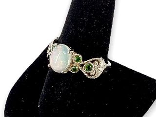Sterling Ring with Opal