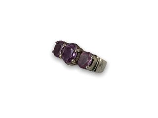 Sterling & Synthetic Alexandrite Ring