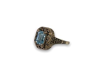 Sterling and Topaz Ring