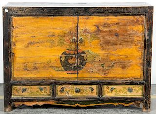 Chinese Paint Decorated Cabinet