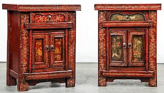 2 Chinese Lacquer Cabinets