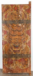 Antique Tibetan Tiger Door