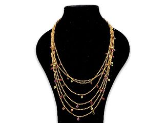 Gold Tone Statement Necklace From Joan Rivers