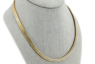 Vermeil Foxtail Chain Necklace