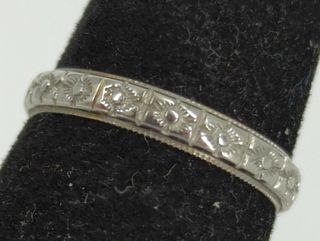 Vintage White Gold Ring