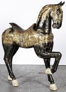 Large Horse Sculpture: 61" Ht.