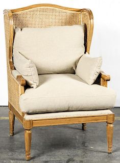Louis XVI Style Caned Bergere