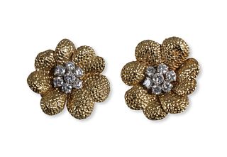 Pair of Van Cleef & Arpels Flower Earrings