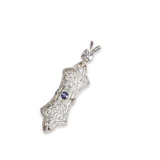 Edwardian Diamond and Sapphire Pendant