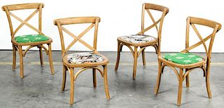 4 Child Sized Bentwood Chairs