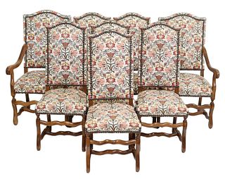 (8) LOUIS XIV STYLE DINING SIDE CHAIRS & FAUTEUILS