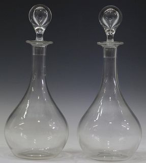 (2) FRENCH BACCARAT 'MONTAIGNE' CRYSTAL DECANTERS