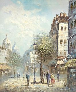 CAROLINE BURNETT (D.1950) PARISIAN STREET SCENE