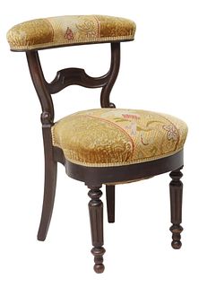 FRENCH VOYEUSE OR FUMEUSE SIDE CHAIR