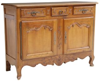 FRENCH PROVINCIAL FRUITWOOD SIDEBOARD