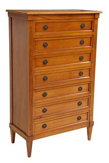 LOUIS XVI STYLE SEMAINIER TALL CHEST OF DRAWERS