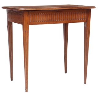 FRENCH FRUITWOOD WRITING TABLE, 19TH C.