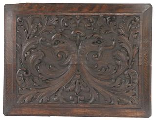 FRENCH BAROQUE STYLE OAK ARCHITECTURAL PANEL