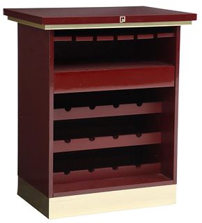 PACO RABANNE MODERN LACQUERED WINE BAR CABINET