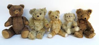 Collection Of Antique Teddy Bears