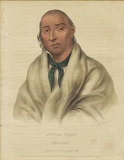 LITTLE CROW LITHOGRAPH INDIAN TRIBES NORTH AMERICA