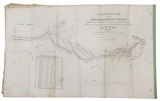 (7) MAPS ROAD FROM MISSOURI TO OREGON 1846 FREMONT