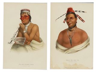 (2) LITHOGRAPHS INDIAN TRIBES OF NORTH AMERICA
