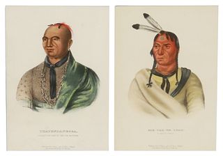 (2) LITHOGRAPHS INDIAN TRIBES OF NORTH AMERICA