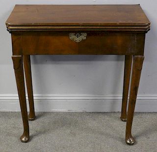 19th Century Mahogany Flip Top Table with