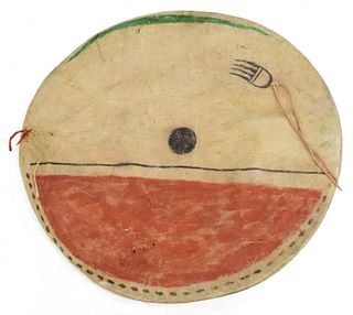 REPLICA PLAINS-STYLE PAINTED HIDE SHIELD COVER