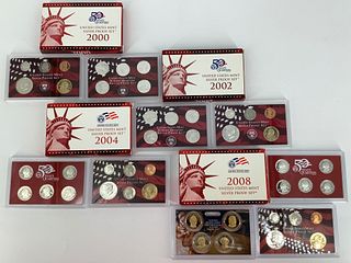 10 U.S. Mint Silver Proof Sets