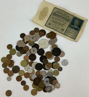 Foreign Coins + Currency & Tokens