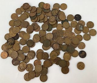 Lot of Assorted Lincoln Wheat-Ear One Cent Coins