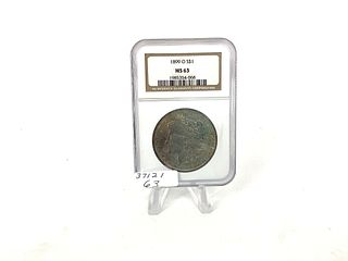 Graded Antique U.S. Silver Dollar Coin