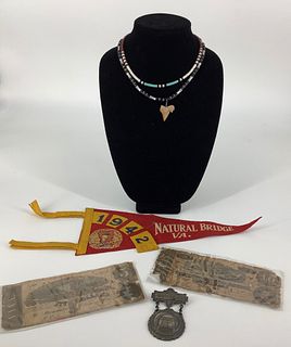 Assorted Accessories and Damaged Currency