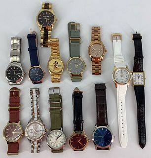 Thirteen Assorted Modern Wrist Watches & Chronographs