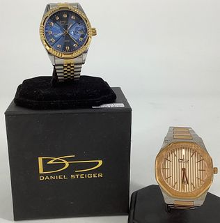 Two Daniel Steiger Wrist Watches