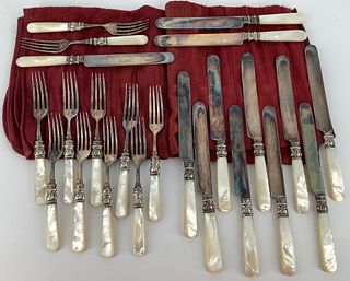 Lot of Mother of Pearl Handled Flatware