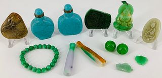Jade & Stone Pendants/Charms and Stone Snuff Bottles