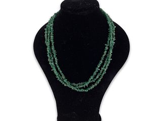 Jade Chip Multi-Strand Necklace