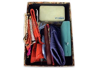 Box Lot Of Travel Jewelry Pouches