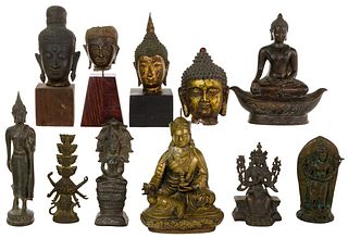 Asian Bronze Deity Figurine Assortment