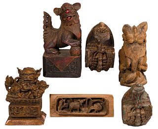 Asian Carved Wood Animal Assortment